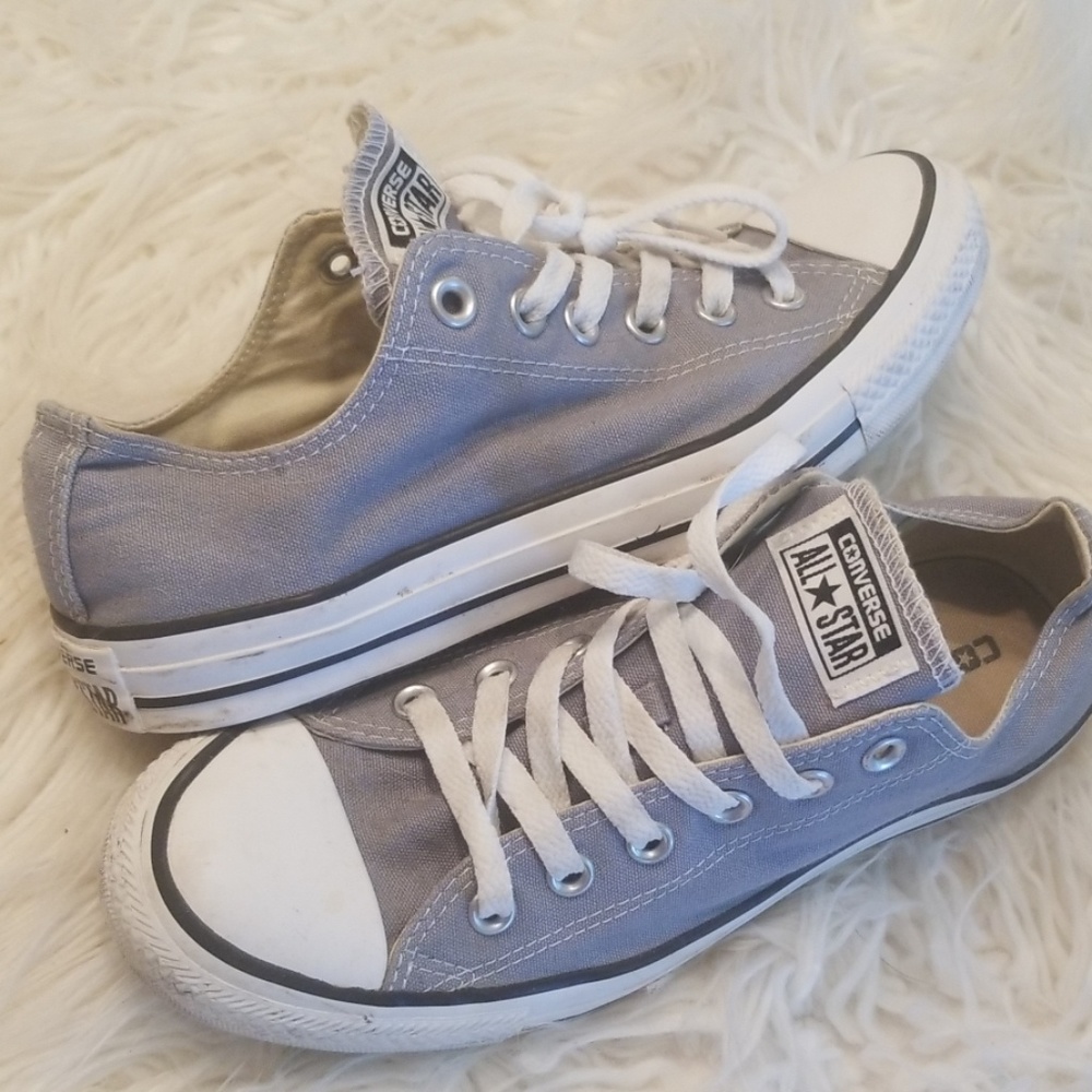 Grey Blue Converse Alstars
